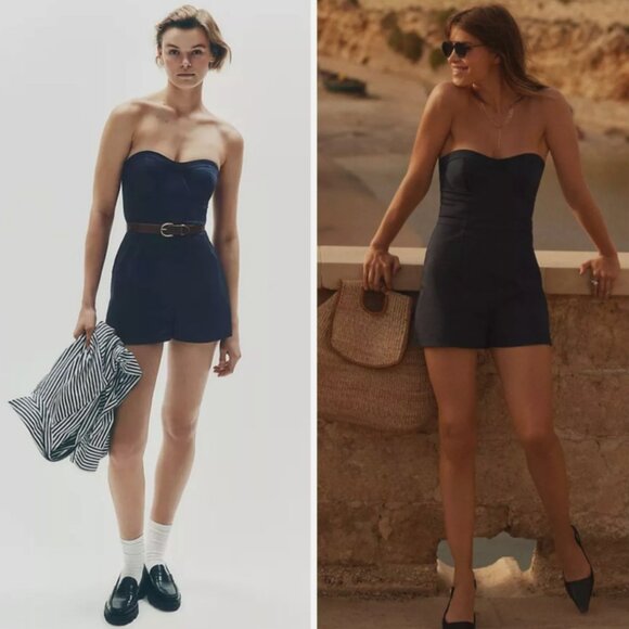 Brand New Maeve Strapless Bustier Romper - Picture 1 of 10